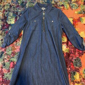 Women's Long-Sleeved Jean Dress